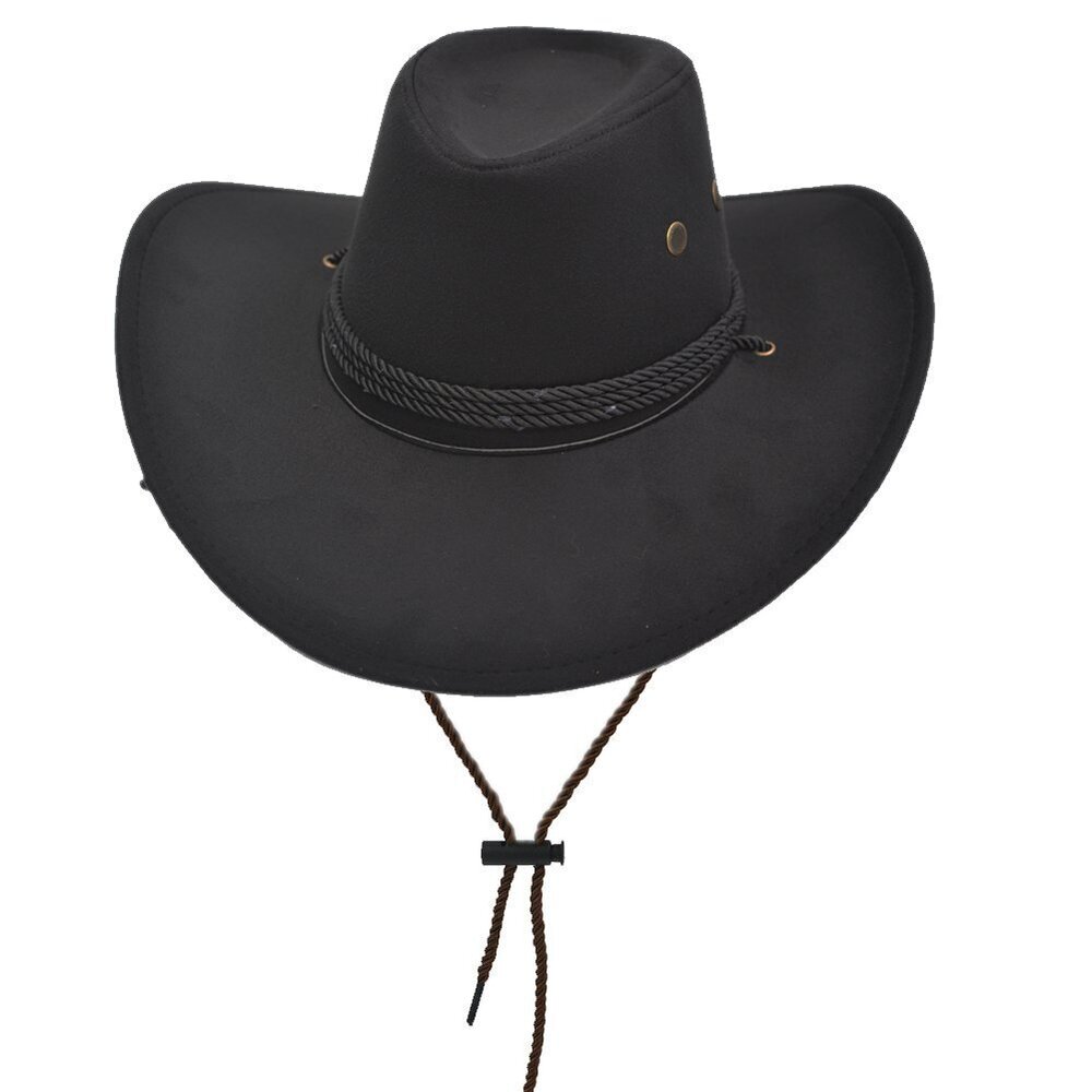 8465 Adult Western Suede Hat Cowboy Outdoorsman Hat Travelling Summer Cap